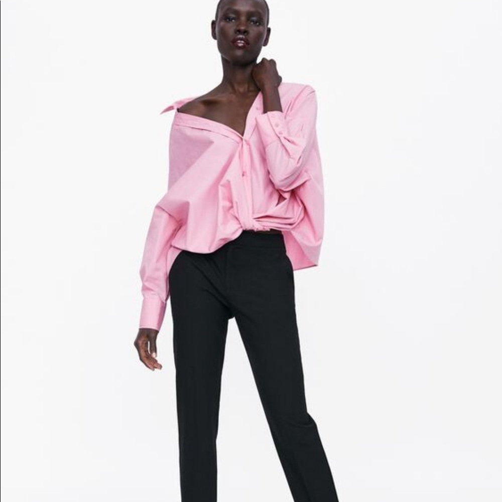 NWOT Zara Twist Front Blouse